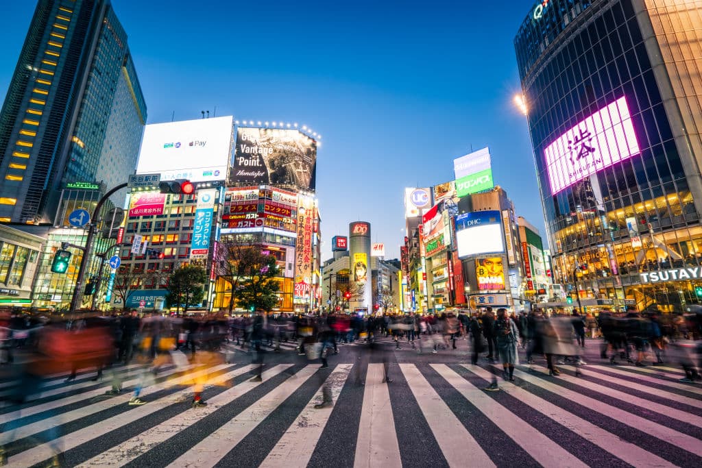 The Shibuya Crossing is one of Tokyo’s most recognisable landmarks, and was used in the city's promotional shots during the 2020 Games. Photo: iStock