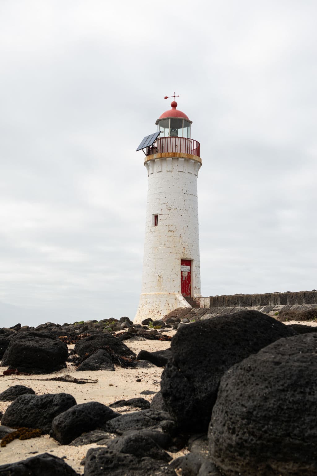 Since 1859, the Griffiths Island Lighthouse it has faithfully guided ship into the security of historic Port Fairy located on the Moyne River. Photo: Emily Godfrey