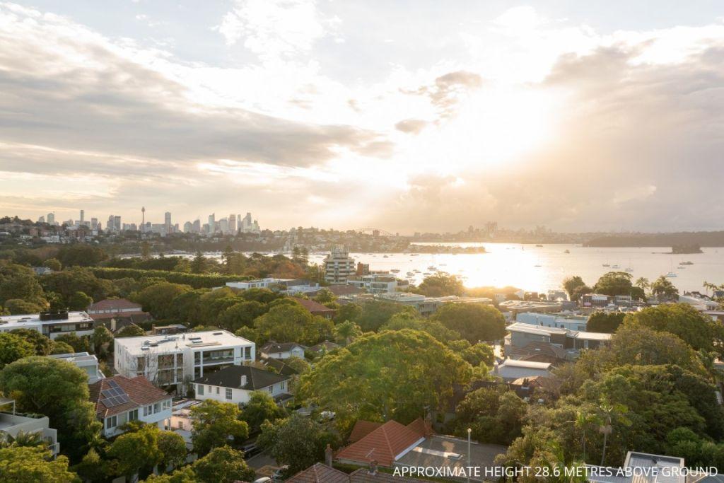 aerial shot of rose bay
