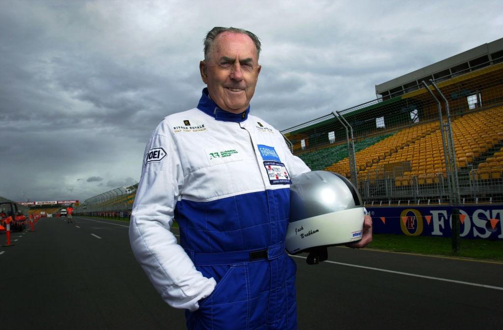 Jack Brabham at the Albert Park Grand Prix track.