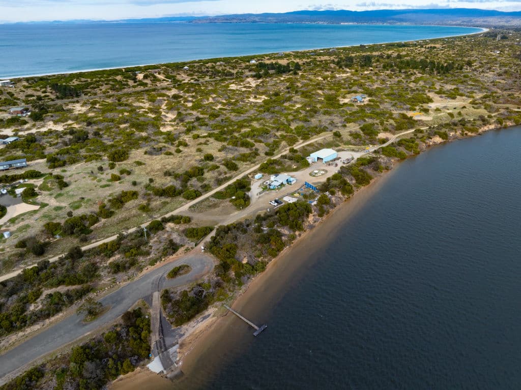 Oyster farm in Dolphin Sands