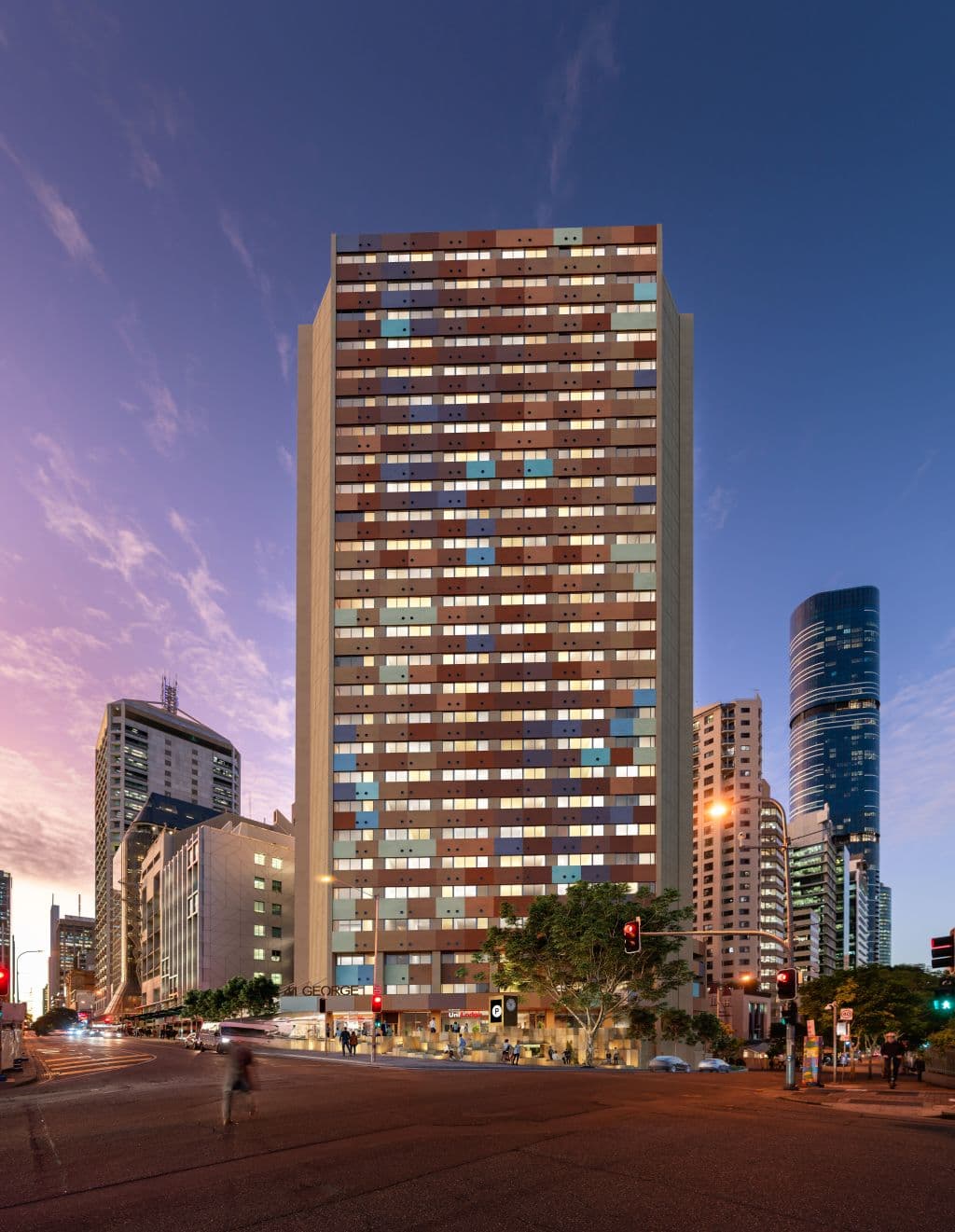 41 George Street was an office building for more than 40 years and is now student accomodation.