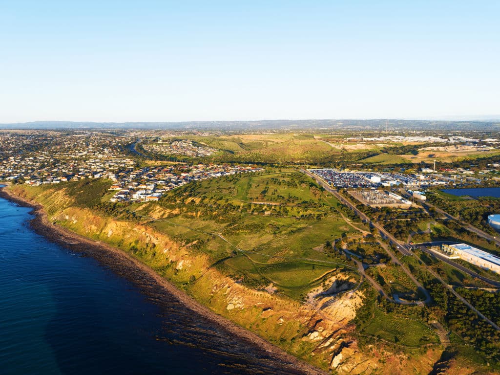 The 11.99-hectares of land is located just 175 metres from the seafront.