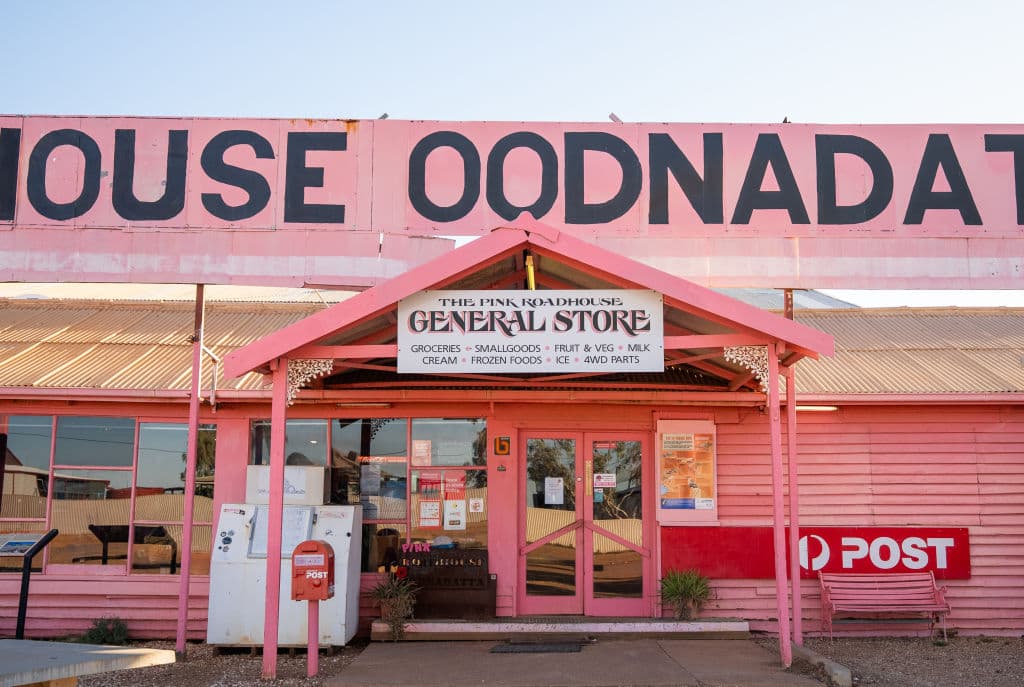The Pink Roadhouse, Oodnadatta, outback South Australia/