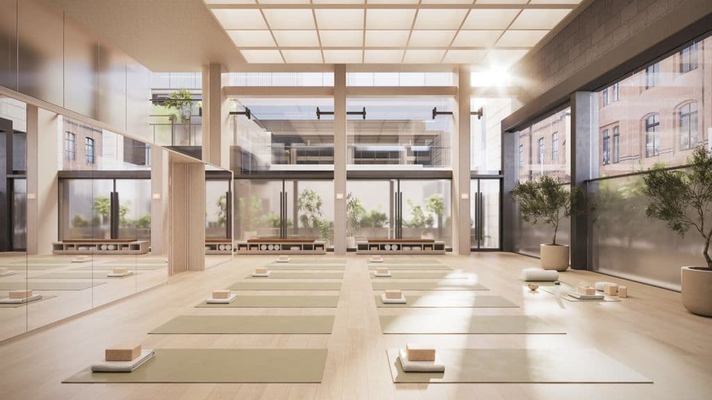 The wellness studio at 275 Kent Street, Sydney.