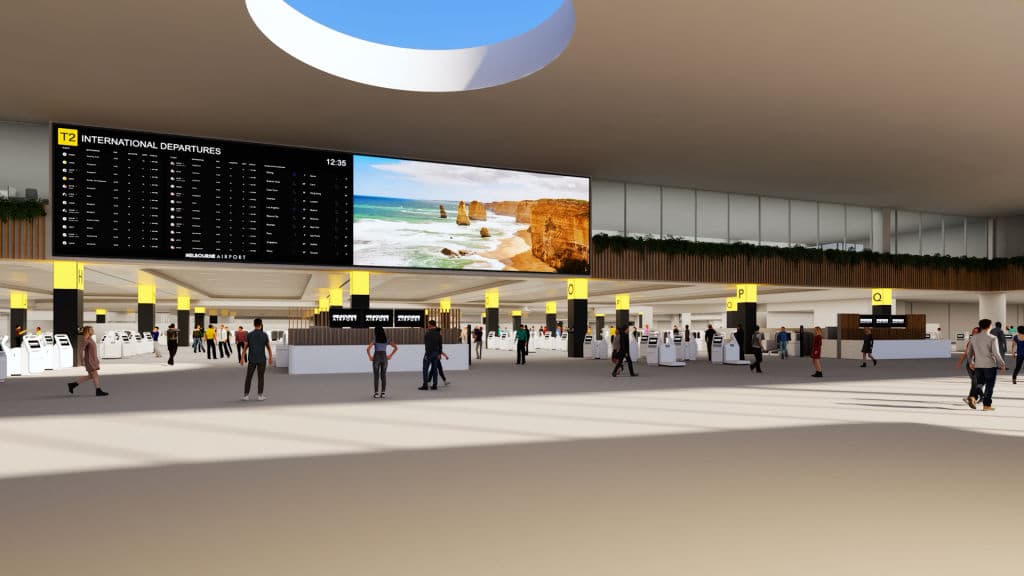 Melbourne Airport T2 renders