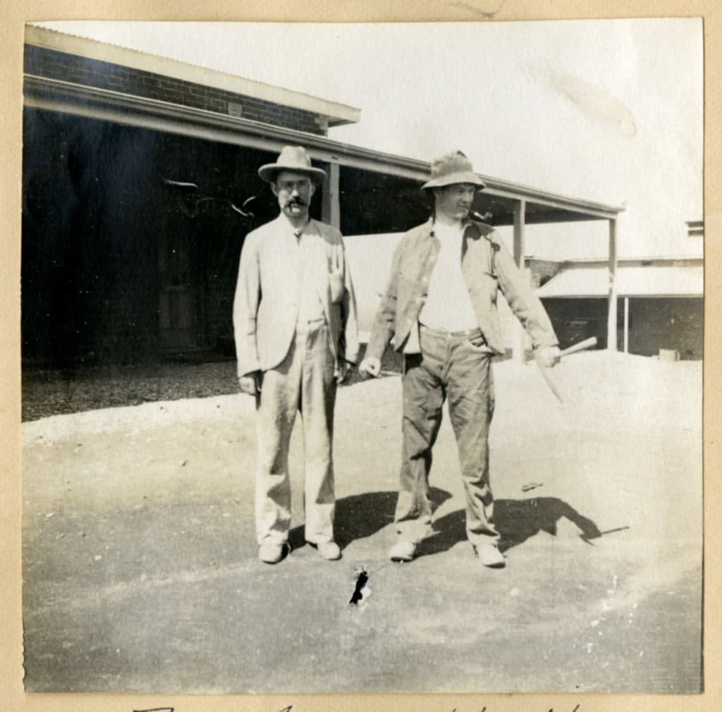 W.J. Loring and the future US president Herbert Hoover in Western Australia in 1903