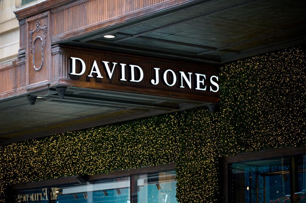 AFR - Generic Images of Shop Fronts and City Happenings on the 16.11.2022 - Sydney CBD - David Jones - Photo by Michael Quelch