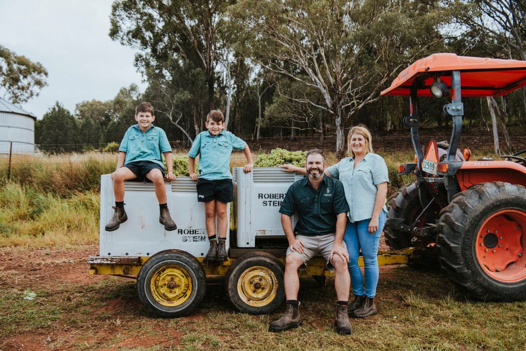 The Stein family of Mudgee winery Stein. Chief winemaker and director Jacob Stein is the third generation to run the business.