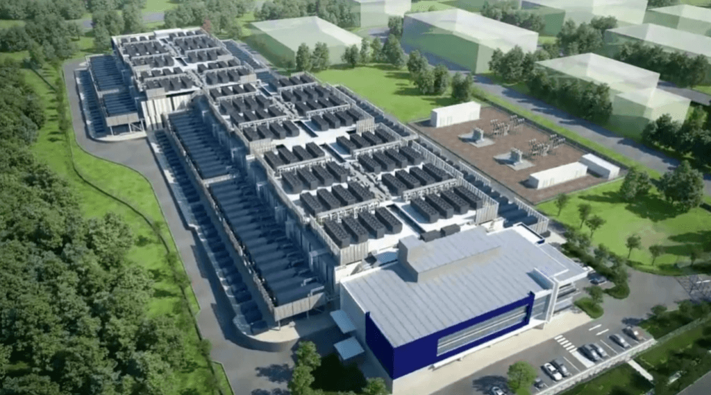 Airtrunk's SYD1 hyperscale data centre at Huntingwood, Sydney.