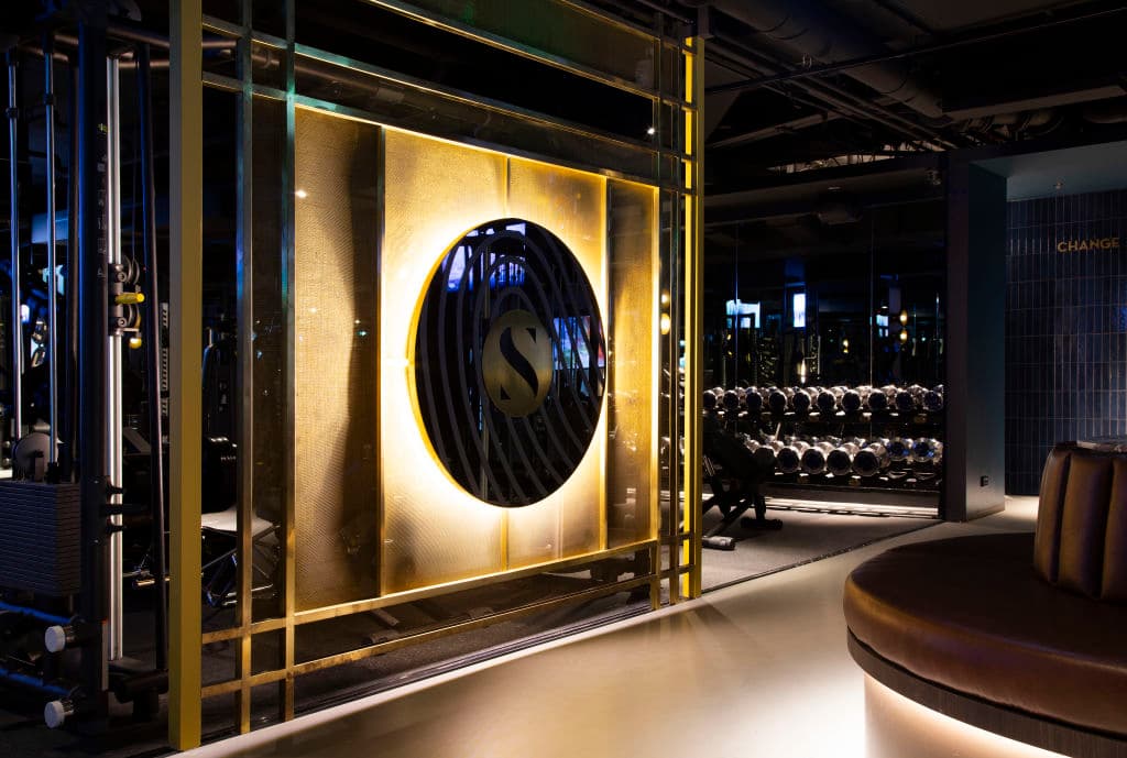 The luxurious fit-out at health club SOMA Collection in Sydney.