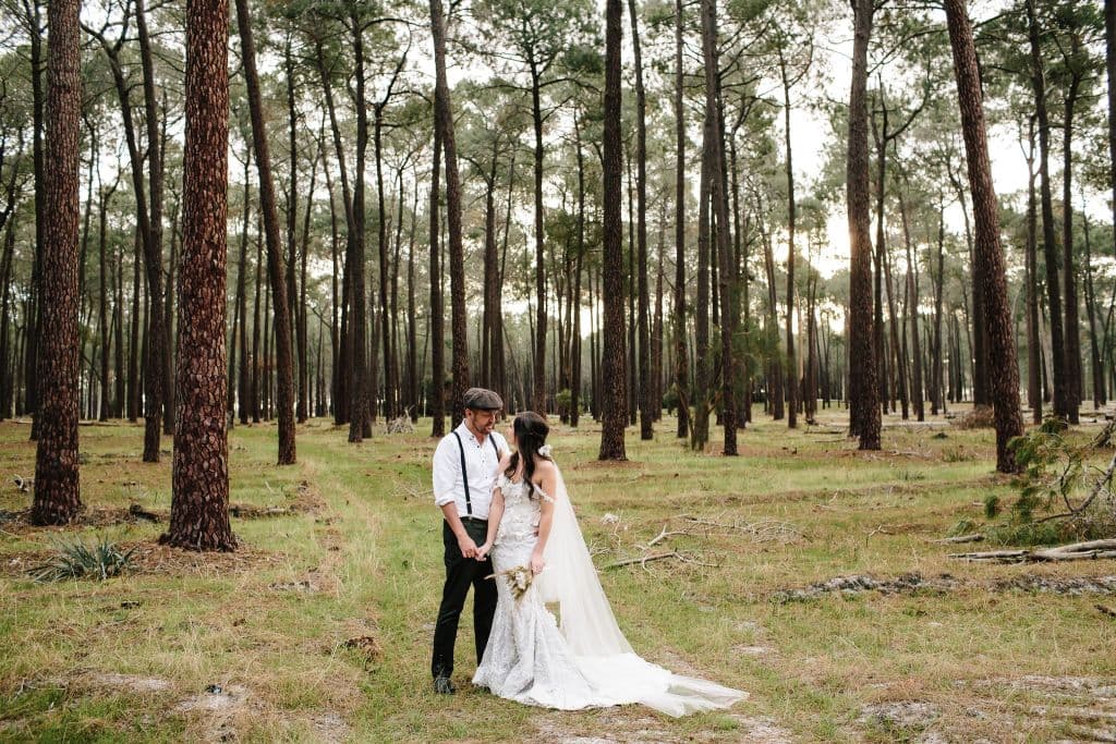 A small and special ceremony in a WA forest organised by Just Married Weddings.