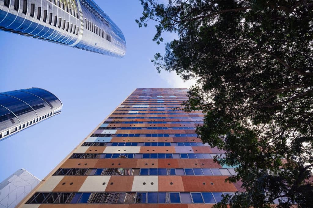 A former Brisbane office tower at 41 George Street has been transformed into Australia's largest office-to-student accommodation conversion, housing 1,182 beds.