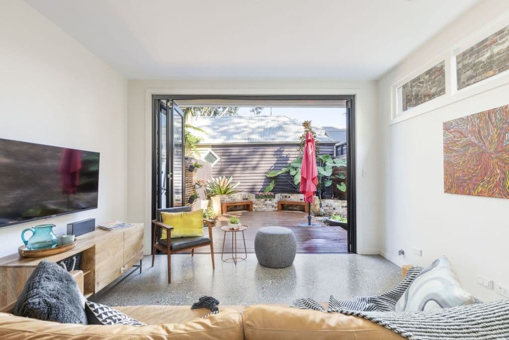 Living areas, especially small ones, should be free of clutter - especially during a sale campaign.