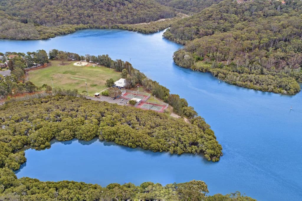 An aerial view of Bonnet Bay low res