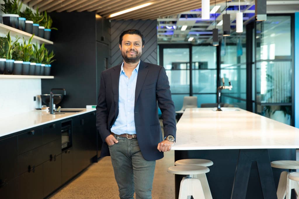 Robin Khuda, founder of data centre provider AirTrunk in 2020. Photo: LOUIE DOUVIS