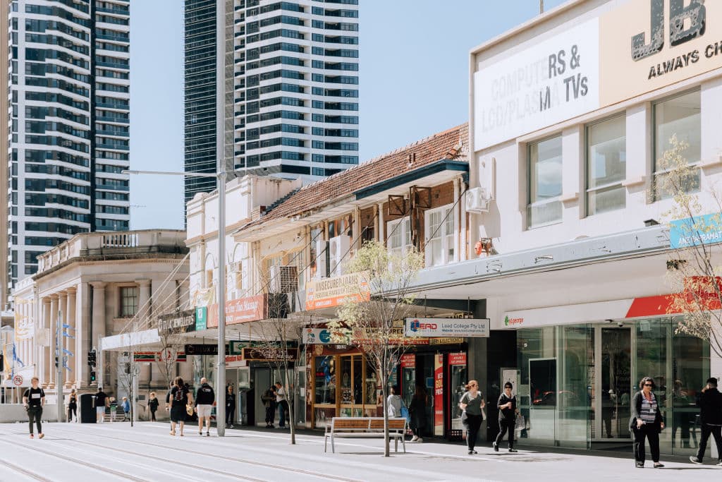 Parramatta Sydney neighbourhood on sunny day