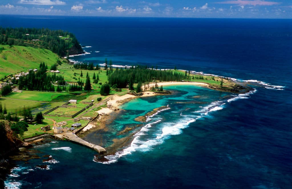 Norfolk Island's word heritage-listed Kingston and Arthur's Vale historic area. Photo: Norfolk Island Tourism