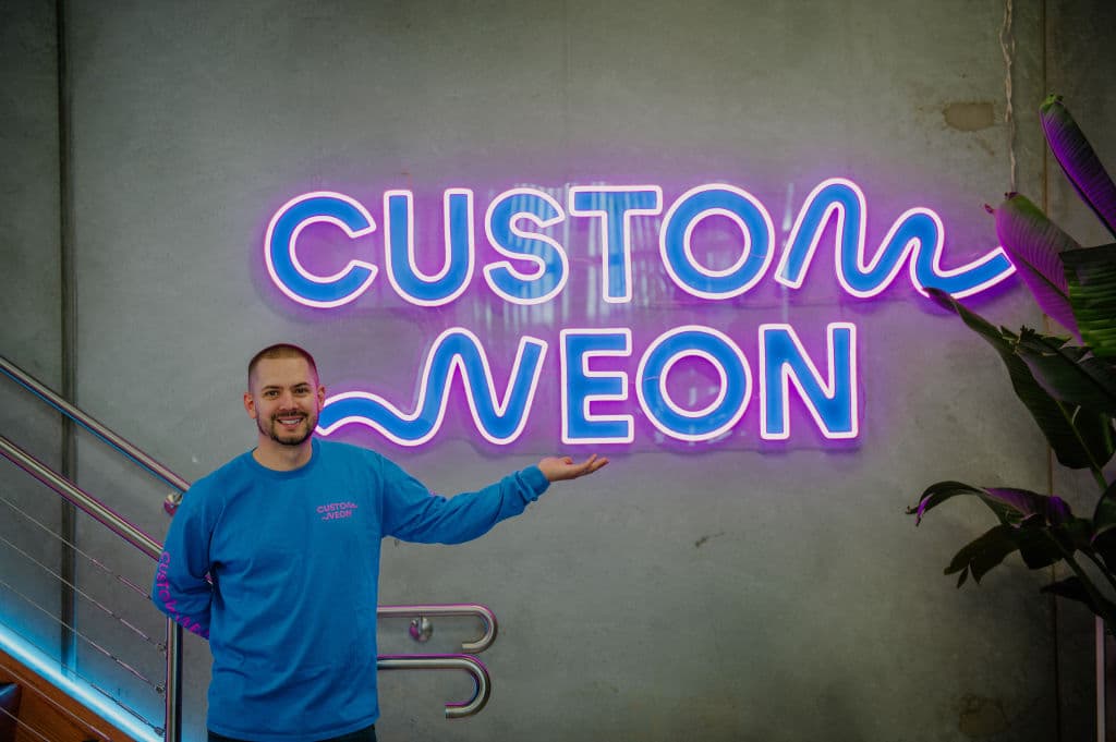 Jake Munday and his neon 2