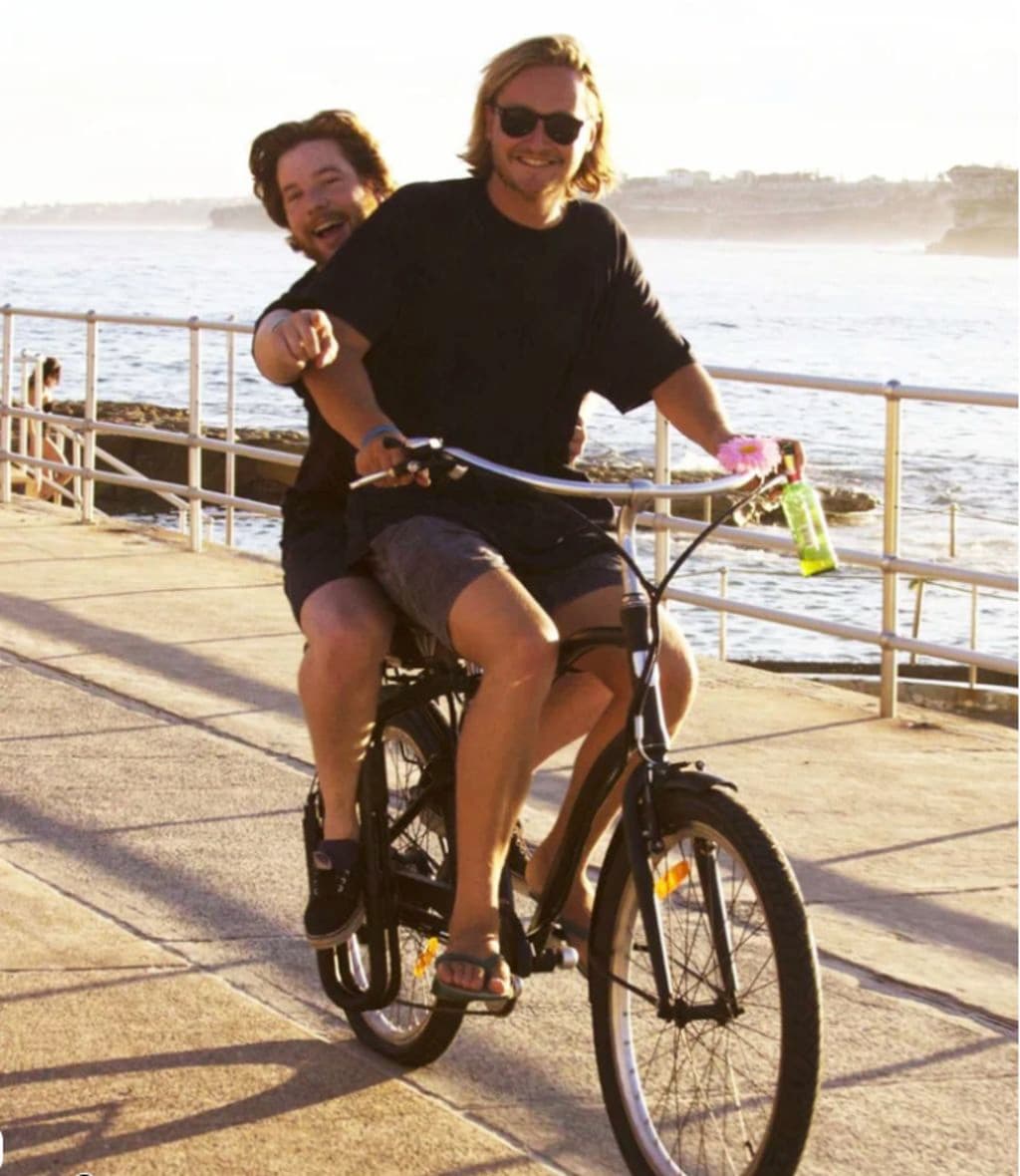 Vamos Bikes co-owners Conrad and Michael, two childhood best mates from Bondi.