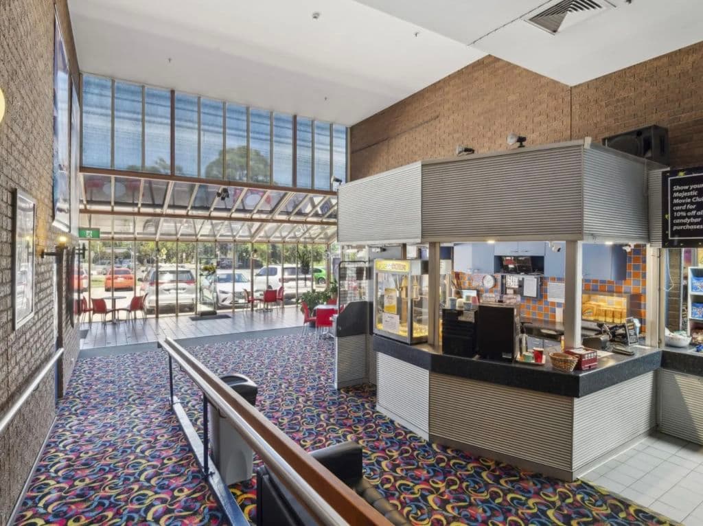 Candy bar within cinema for sale.