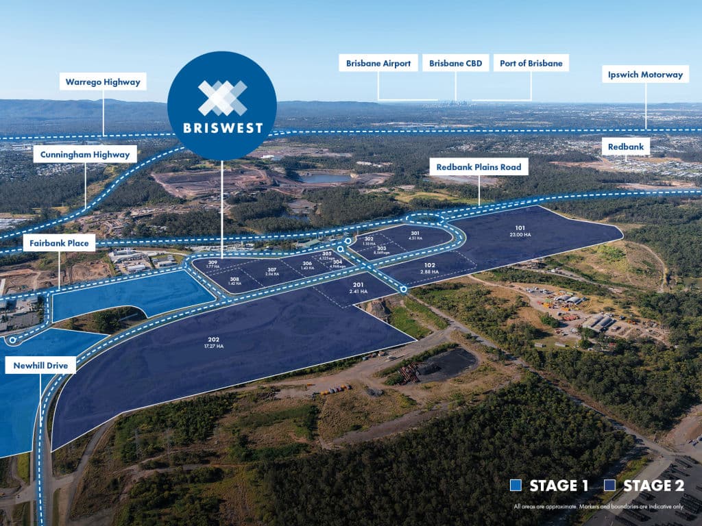 BrisWest stage 2 aerial