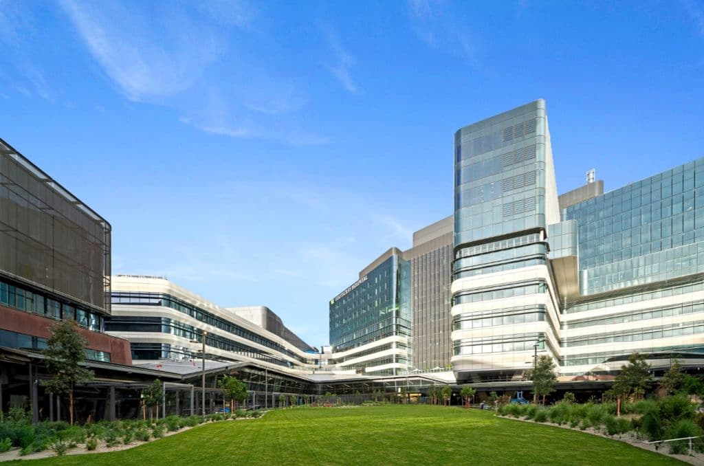 The new Footscray Hospital, corner of Ballarat and Geelong roads, Footscray