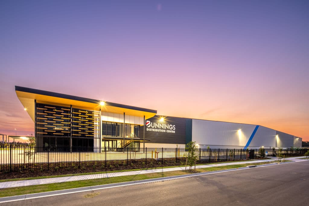 Bunnings warehouse at Flagstone Logistics Estate, North Maclean