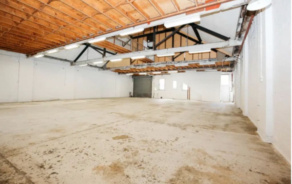 The blank canvas space was used as an artist studio before it was sold.