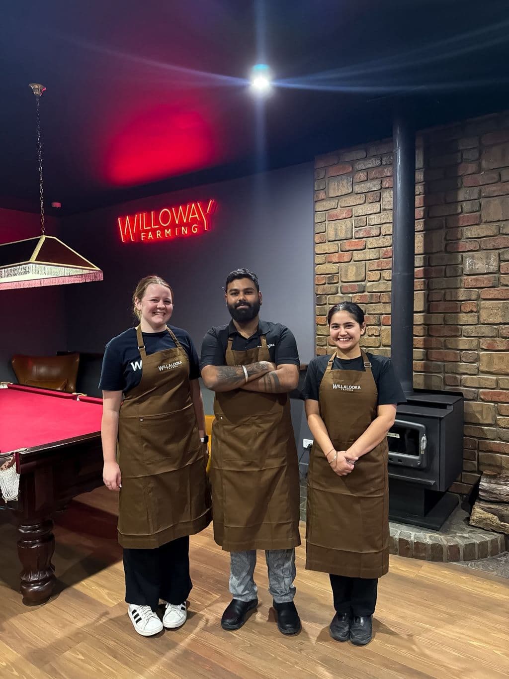 Staff members at Willalooka Tavern.