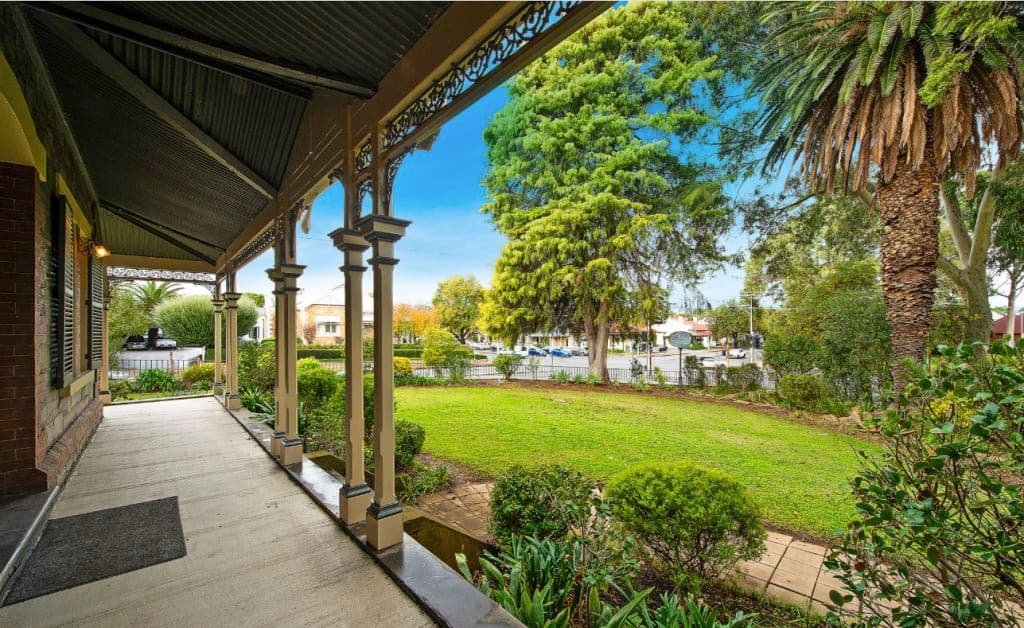 Grass from the front verandah