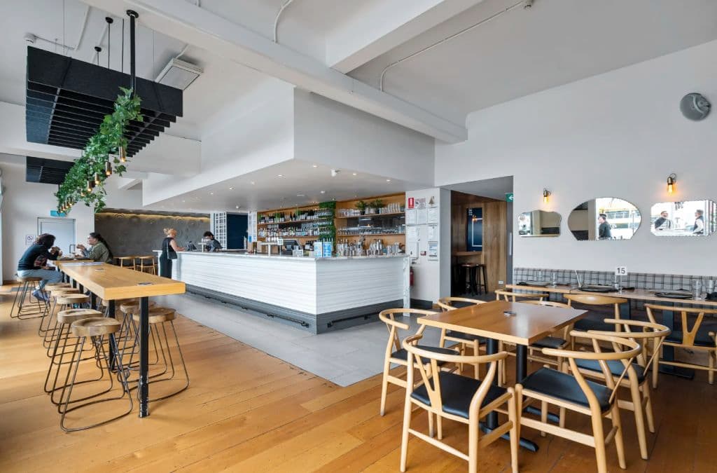 A modern restaurant fit out.