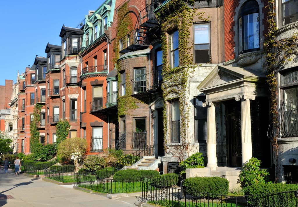 A street in a multi-level living neighbourhood in Boston, USA. Photo: Shutterstock/Jorge Salcedo
