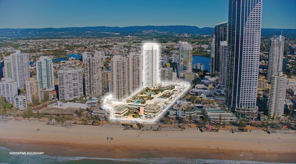 The whole city block site sprawls 2.3 hectares, including the hotel and shopping centre..