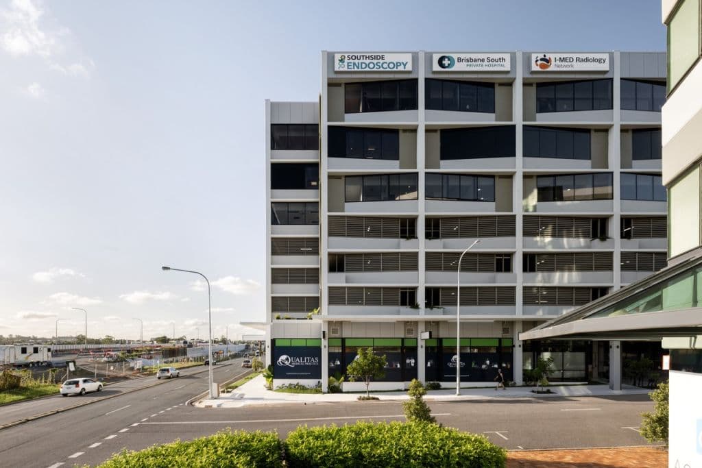 A multi-storey building housing health services