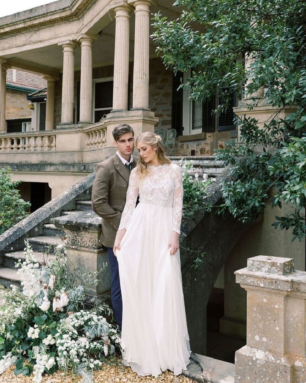 A romantic wedding at historic merino stud Anlaby Station in South Australia.