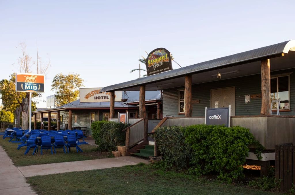 Outside shot of the restaurant which offers a range of hearty pub meals.
