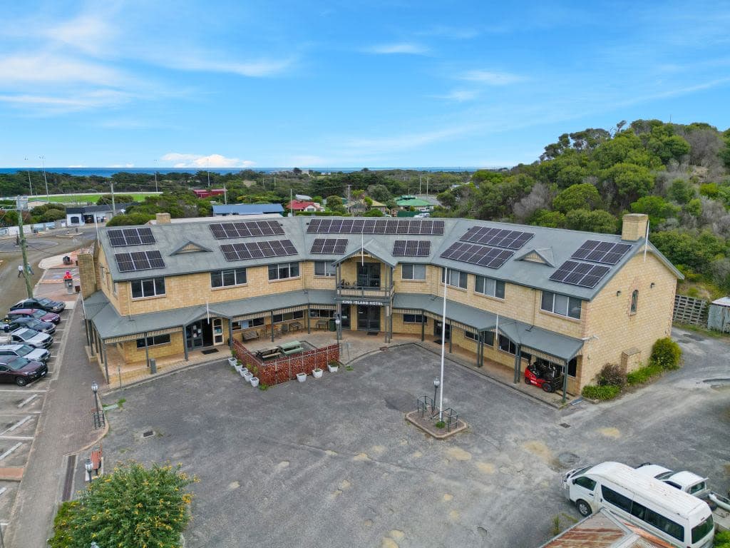 Solar panels on the pub's roof help keep electricity costs to a minimum.
