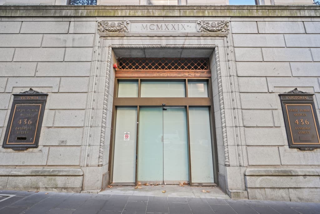 The state government owned building at 436 Lonsdale was built by architects Percy Oakley and Stanley Parkes, who were pioneers of the 1930s European Modernist movement in Melbourne.