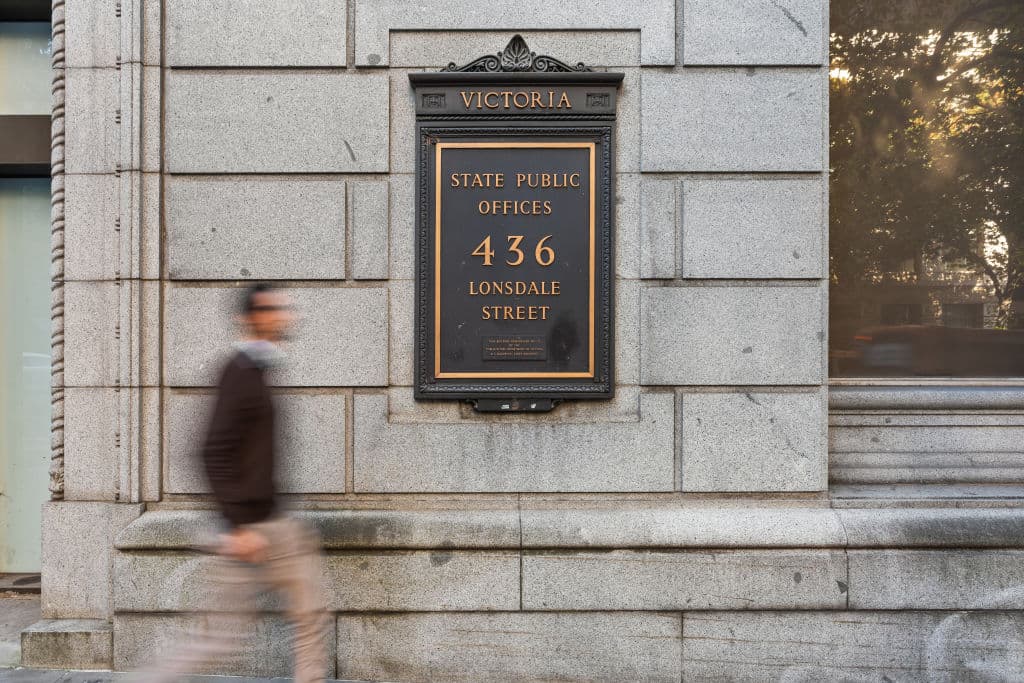 The historic building at 436 Lonsdale Street has Art Deco flair.