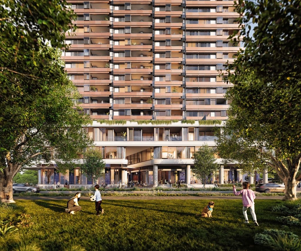 The Cosmopolitan precinct will be surrounded by ground floor laneways with shops and restaurants.