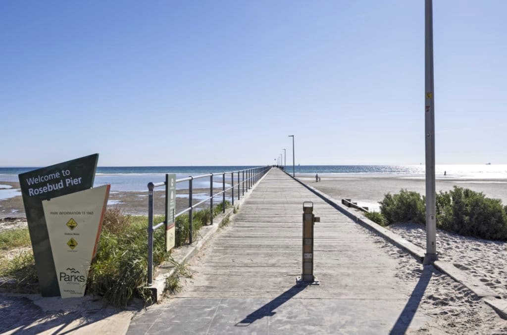 Agents say the beach across the road is one of the nicest parts along the strip.