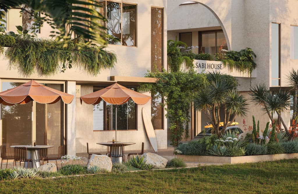 Designed with Byron meets the Mediterranean feel, the workplace could be thought of as a holiday dream.