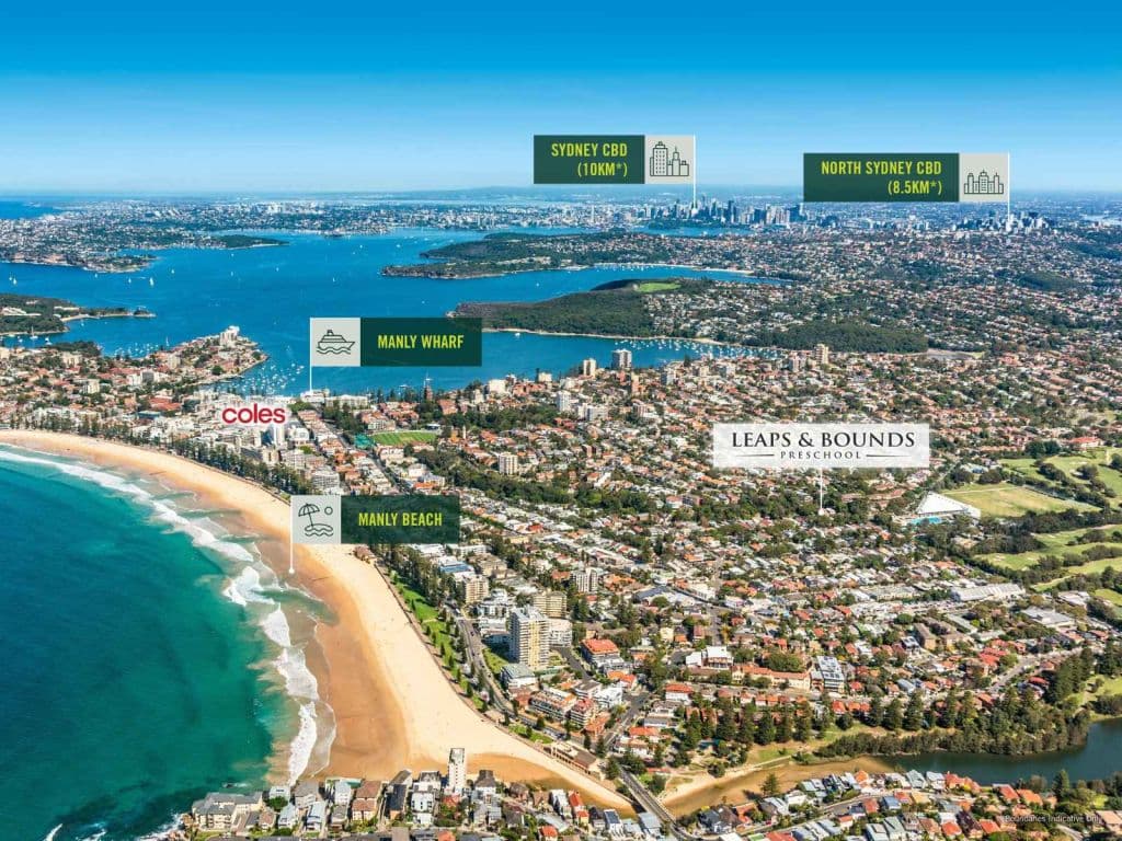 Manly's Leaps & Bounds Preschool is located just 600 metres from Manly Beach.