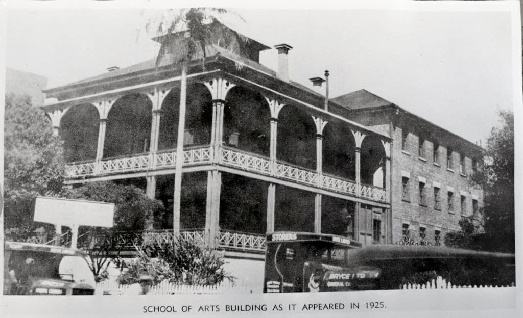 The Brisbane School of Arts Building in 1925.