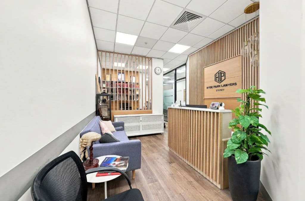 Hyde Park Lawyers created a high-end bespoke fit-out at the rear of the building.